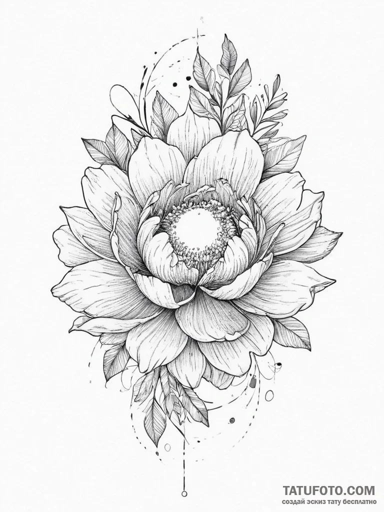 Tattoo design a soft, dreamy watercolor backg... - эскиз тату (№1754479493_0, 06.08.2025 11:24) — Tatufoto.com