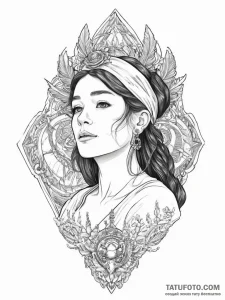 руни и боги сканденавии - эскиз тату (№1754483673_0, 06.08.2025 12:34) — Tatufoto.com