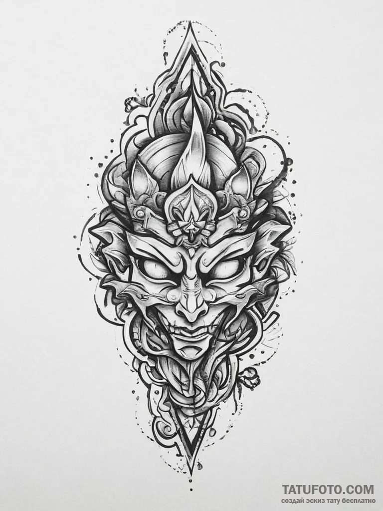 Tattoo sketch an abstract representation of c... - эскиз тату (№1754484388_0, 06.08.2025 12:46) — Tatufoto.com