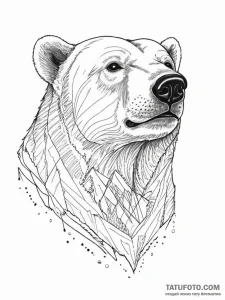 Polar bear, tattoo sketch design, bold outlin... - эскиз тату (№1754485212_0, 06.08.2025 13:00) — Tatufoto.com