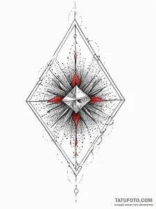 Tattoo design an abstract interpretation of u... - эскиз тату (№1754487443_0, 06.08.2025 13:37) — Tatufoto.com