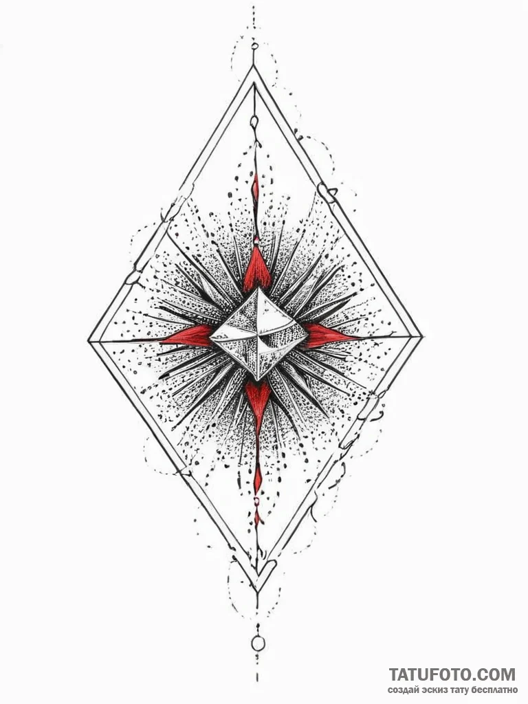Tattoo design an abstract interpretation of u... - эскиз тату (№1754487443_0, 06.08.2025 13:37) — Tatufoto.com