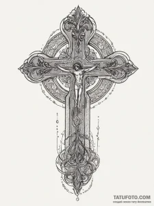Numbers (as elements), ink illustration for t... - эскиз тату (№1754488262_0, 06.08.2025 13:51) — Tatufoto.com