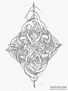 Tattoo design an abstract pattern of intertwi... - эскиз тату (№1754488673_0, 06.08.2025 13:57) — Tatufoto.com