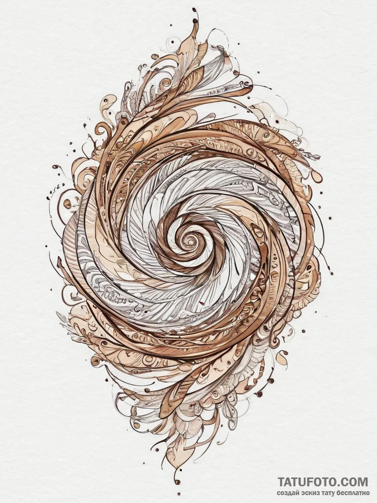 Tattoo design an abstract "fast travel" icon... - эскиз тату (№1754493397_0, 06.08.2025 15:16) — Tatufoto.com