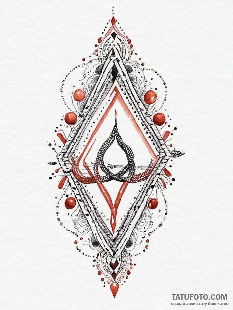 120. tattoo sketch: watercolor "oud" rune in... - эскиз тату (№1754494835_0, 06.08.2025 15:40) — Tatufoto.com