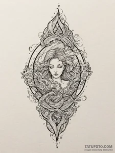 Tattoo sketch aquarius's water symbol subtly... - эскиз тату (№1754567813_0, 07.08.2025 11:56) — Tatufoto.com