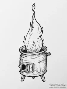 Calcifer from howl's moving castle, concept a... - эскиз тату (№1754572320_0, 07.08.2025 13:12) — Tatufoto.com