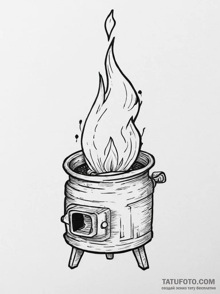 Calcifer from howl's moving castle, concept a... - эскиз тату (№1754572320_0, 07.08.2025 13:12) — Tatufoto.com