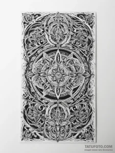 Tattoo sketch a custom pc case with artistic... - эскиз тату (№1754572710_0, 07.08.2025 13:18) — Tatufoto.com