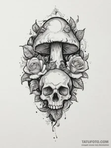 Tattoo design an 8-bit mushroom from a classi... - эскиз тату (№1754572907_0, 07.08.2025 13:21) — Tatufoto.com