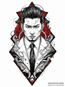 Yakuza (symbolism), artistic tattoo sketch, b... - эскиз тату (№1754576278_0, 07.08.2025 14:17) — Tatufoto.com