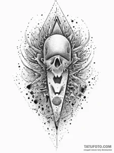 Tattoo design a glowing "victory screen" with... - эскиз тату (№1754577478_0, 07.08.2025 14:37) — Tatufoto.com