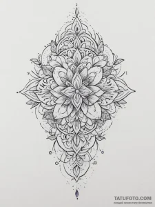 Tattoo design a soft blend of blues and purpl... - эскиз тату (№1754580678_0, 07.08.2025 15:31) — Tatufoto.com