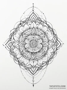 Tattoo sketch an abstract representation of "... - эскиз тату (№1754583477_0, 07.08.2025 16:17) — Tatufoto.com