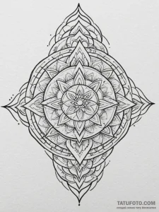 Tattoo design a quilt patch with a meaningful... - эскиз тату (№1754584886_0, 07.08.2025 16:41) — Tatufoto.com