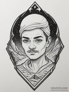 The gom jabbar from dune, tattoo drawing outl... - эскиз тату (№1754585289_0, 07.08.2025 16:48) — Tatufoto.com
