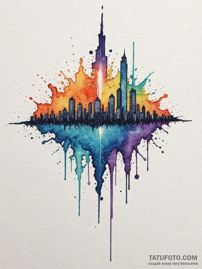 A soundwave of a heartbeat, tattoo sketch des… — эскиз тату (№1754585693_0, 07.08.2025 16:54) — Tatufoto.com