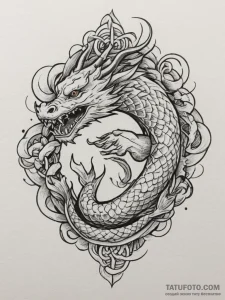Tattoo design a zodiac symbol formed by inter... - эскиз тату (№1754591924_0, 07.08.2025 18:38) — Tatufoto.com