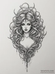 Tattoo design a powerful current of electrici... - эскиз тату (№1754592121_0, 07.08.2025 18:42) — Tatufoto.com