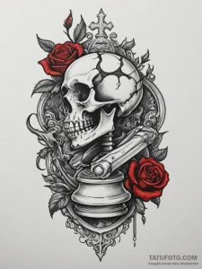 Tattoo design a chessboard with a single, per... - эскиз тату (№1754592726_0, 07.08.2025 18:52) — Tatufoto.com