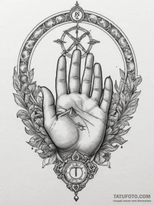 Tattoo design a realistic human hand holding... - эскиз тату (№1754595495_0, 07.08.2025 19:38) — Tatufoto.com