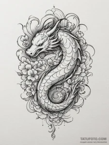 Tattoo design a zodiac animal in a dynamic po... - эскиз тату (№1754595693_0, 07.08.2025 19:41) — Tatufoto.com
