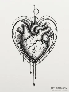 Tattoo sketch a minimalist joystick with an a... - эскиз тату (№1754597080_0, 07.08.2025 20:04) — Tatufoto.com