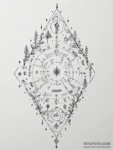 Tattoo design a timeline of important family... - эскиз тату (№1754607076_0, 07.08.2025 22:51) — Tatufoto.com