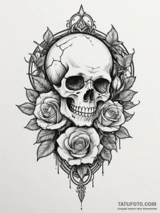 Tattoo design a family crest redesigned in a... - эскиз тату (№1754609868_0, 07.08.2025 23:37) — Tatufoto.com