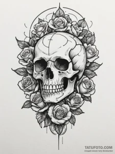 Tattoo design a combat helmet with a single,... - эскиз тату (№1754613256_0, 08.08.2025 00:34) — Tatufoto.com