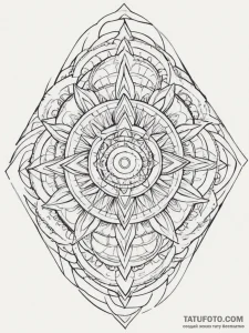 Tattoo design a cyberpunk cityscape made of s... - эскиз тату (№1754613461_0, 08.08.2025 00:37) — Tatufoto.com