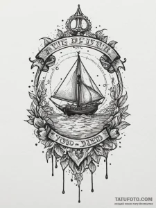 Tattoo sketch 'you died' in a gritty, blood-s... - эскиз тату (№1754621721_0, 08.08.2025 02:55) — Tatufoto.com