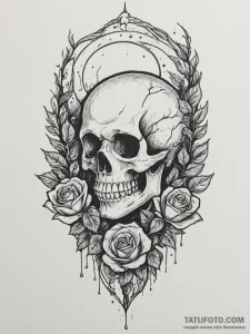 Tattoo design a forest silhouette with a sing... - эскиз тату (№1754625570_0, 08.08.2025 03:59) — Tatufoto.com