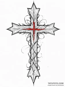 Sky, tattoo sketch design, black and red ink,... - эскиз тату (№1754625769_0, 08.08.2025 04:02) — Tatufoto.com