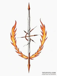 Tattoo sketch a sagittarius symbol formed by... - эскиз тату (№1754626174_0, 08.08.2025 04:09) — Tatufoto.com
