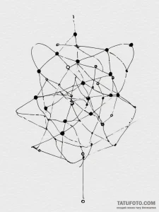 Tattoo design a fine line rendering of a comp... - эскиз тату (№1754628732_0, 08.08.2025 04:52) — Tatufoto.com