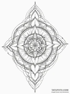 The abstract pattern of salt flats., tattoo d... - эскиз тату (№1754629321_0, 08.08.2025 05:02) — Tatufoto.com