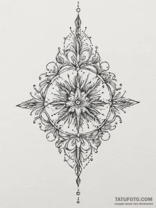 Tattoo design: a stylized representation of w... - эскиз тату (№1754629912_0, 08.08.2025 05:11) — Tatufoto.com