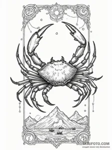 Tattoo design a cancer crab with the "chariot... - эскиз тату (№1754632095_0, 08.08.2025 05:48) — Tatufoto.com