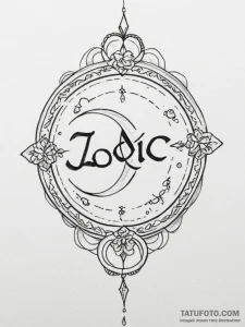 Tattoo design a single word representing the... - эскиз тату (№1754633883_0, 08.08.2025 06:18) — Tatufoto.com