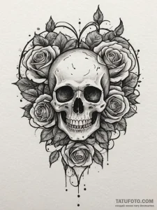 Tattoo design a minimalist heart outline fill... - эскиз тату (№1754635269_0, 08.08.2025 06:41) — Tatufoto.com