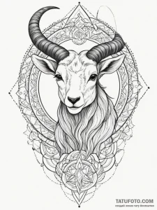 Tattoo design a capricorn goat-fish whose tai... - эскиз тату (№1754638645_0, 08.08.2025 07:37) — Tatufoto.com
