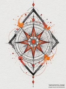 Tattoo design: a geometric kolovrat with clea... - эскиз тату (№1754639835_0, 08.08.2025 07:57) — Tatufoto.com
