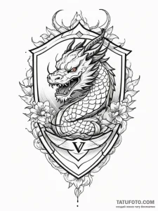 Tattoo sketch a spartan shield with an invert... - эскиз тату (№1754645209_0, 08.08.2025 09:26) — Tatufoto.com