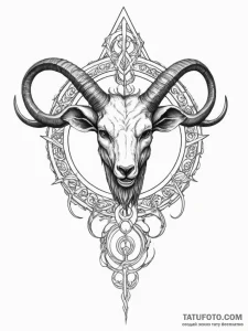 Baphomet symbol - эскиз тату (№1754646393_0, 08.08.2025 09:46) — Tatufoto.com