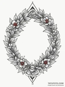 Tattoo design 'gg' surrounded by a winner's w... - эскиз тату (№1754652741_0, 08.08.2025 11:32) — Tatufoto.com