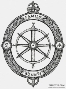 Tattoo sketch a stylized "warding circle" wit... - эскиз тату (№1754655317_0, 08.08.2025 12:15) — Tatufoto.com