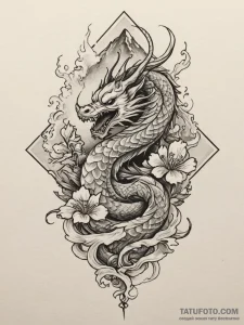 Tattoo sketch a mountain peak with a single,... - эскиз тату (№1754656902_0, 08.08.2025 12:41) — Tatufoto.com