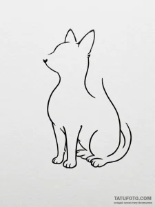 Tattoo sketch a small, simple silhouette of a... - эскиз тату (№1754659712_0, 08.08.2025 13:28) — Tatufoto.com